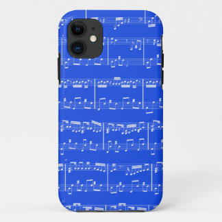 iPhone 5 Sheet Music Royal Blue 11 Case