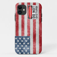 iPhone 5 USA Flag Military Do Not Disturb CASE