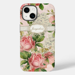 IPhone 5 - Vintage English Rose Lace n Hydrangea Case-Mate iPhone 14 Case