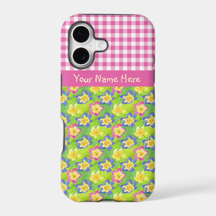 iPhone 5 Xtreme Case Personalise Primroses Gingham