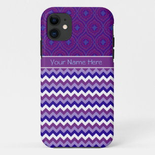 iPhone 5 Xtreme Case: Personalise: Purple Chevrons Case-Mate iPhone Case
