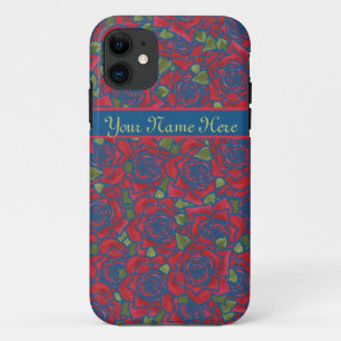 iPhone 5 Xtreme Case to Personalise: Hearts, Roses