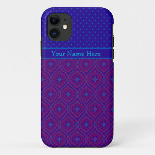 iPhone 5 Xtreme Case to Personalise, Purple, Blue