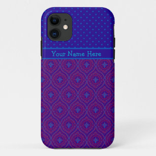 iPhone 5 Xtreme Case to Personalise, Purple, Blue