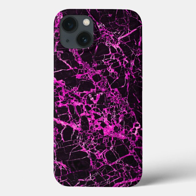 iPhone 6/6s (Battery Case) - Black & Pink Marble, Case-Mate iPhone Case (Back)