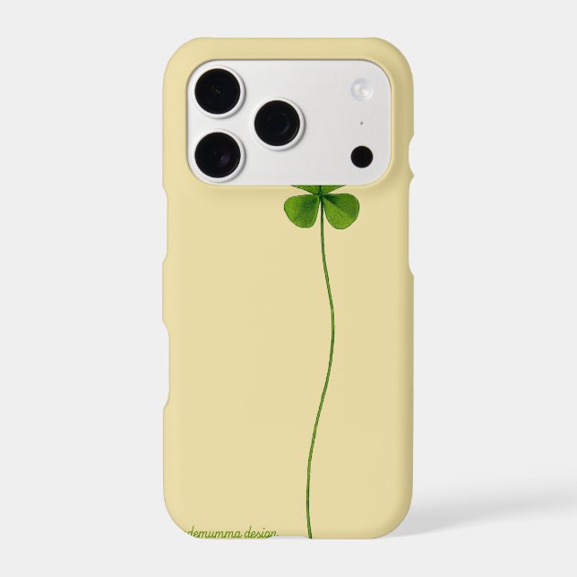 iPhone 6/6s case with four-leaf clover and ladybug (Back)