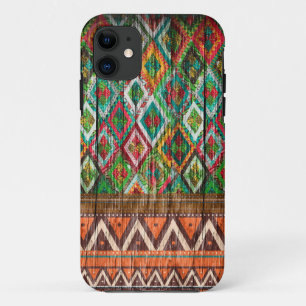 iPhone 6 Case Aztec Wood Tribal iPhone 5 5s 5 4 4s