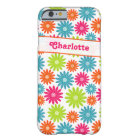 iPhone 6 Case | Funky Flowers | Pink Green Blue