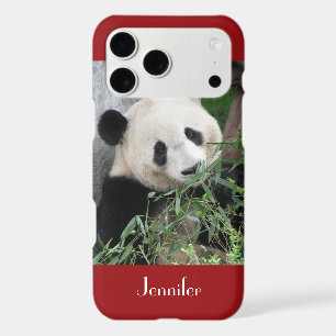iPhone 6 Case Giant Panda Dark Red Background