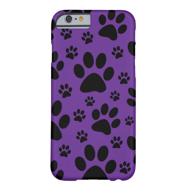 iPhone 6 case, Purple paw prints, pet, animal Case-Mate iPhone Case (Back)
