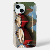 iPhone 6 Case Red Canoes & Reflections, Rugged