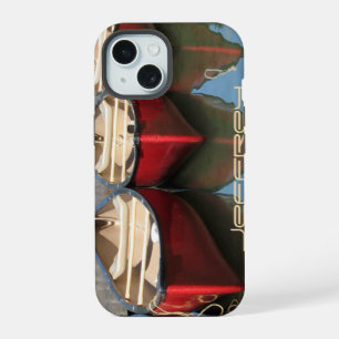 iPhone 6 Case Red Canoes & Reflections, Rugged