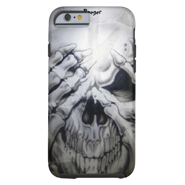 iPhone 6 case tough - Peek-a-BOO Skull (Back)