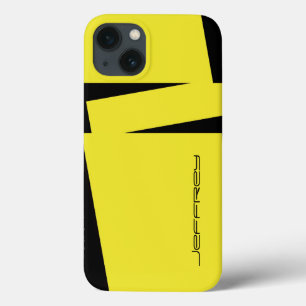 iPhone 6 Case Yellow and Black Stripe on Stripe