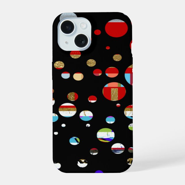 iPhone-6 dotted with colors iPhone 15 Case (Back)