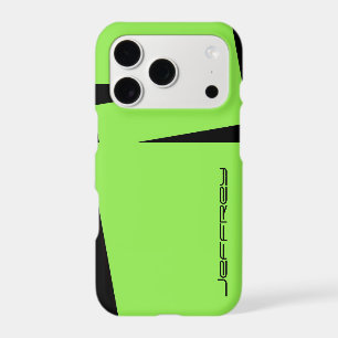 iPhone 6 Plus Case Neon Green & Black, Personalise