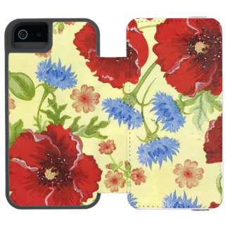 iPhone 6 Wallet Case Poppy Pattern Incipio Watson™ iPhone 5 Wallet Case