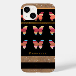 iPhone 6 with striped butterflies Case-Mate iPhone 14 Case