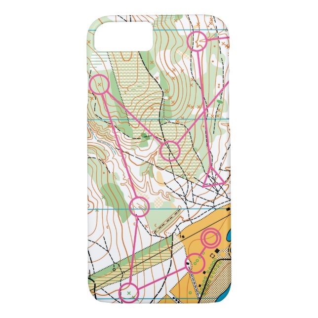 iPhone 7/8 orienteering case (Back)