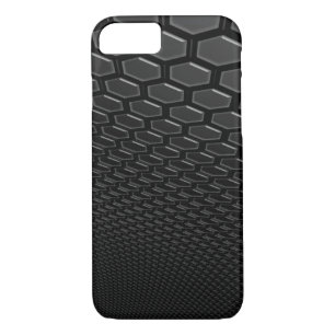 iPhone 7 Barely There Gun Metal 3d Hexagram Wall Case-Mate iPhone Case