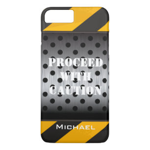 iPhone 7 Case   Construction Zone   Yellow, Black