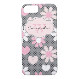 iPhone 7 Case   Daisies   Polka Dots   Hearts