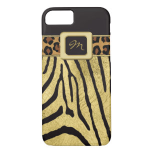 iPhone 7 Case   FAUX Gold Foil   Animal Prints