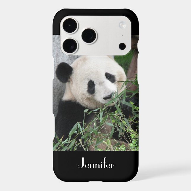 iPhone 7 Case Giant Panda Black Background (Back)