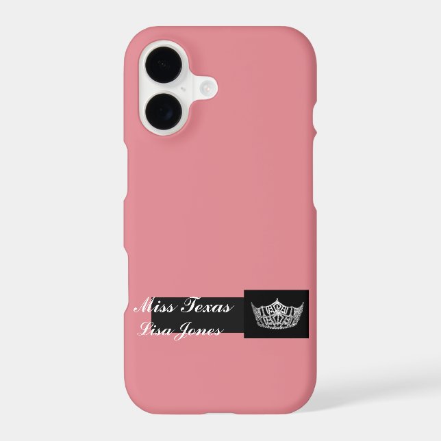 iPhone 7 Case Pageant Crown & Custom Name (Back)