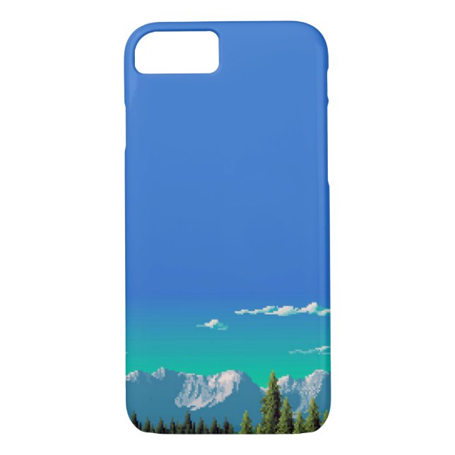iPhone 7 Case - Pixel Mountains (Back)