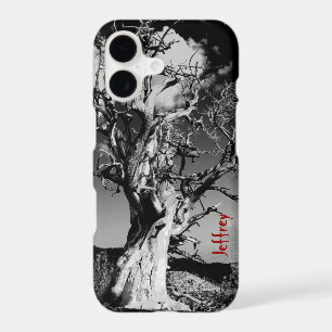 iPhone 7 Case, Scary Tree, Black and White
