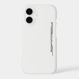 iPhone 7 Case, White and Black, Personalised