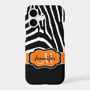 iPhone 7 Case   Zebra Stripes   Orange