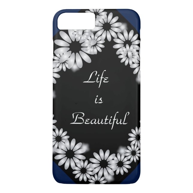 iPhone 7 P "Life is Beautiful"Design phone case (Back)