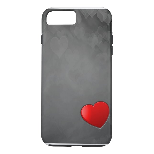 iPhone 7 Plus, Tough - Hearts Case-Mate iPhone Case (Back)