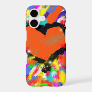 iPhone 7 with colourful heart