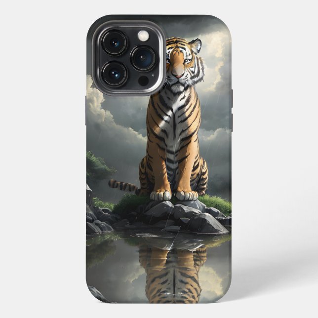 Iphone anime Tiger phone case (Back)