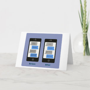 iPhone anniversary card