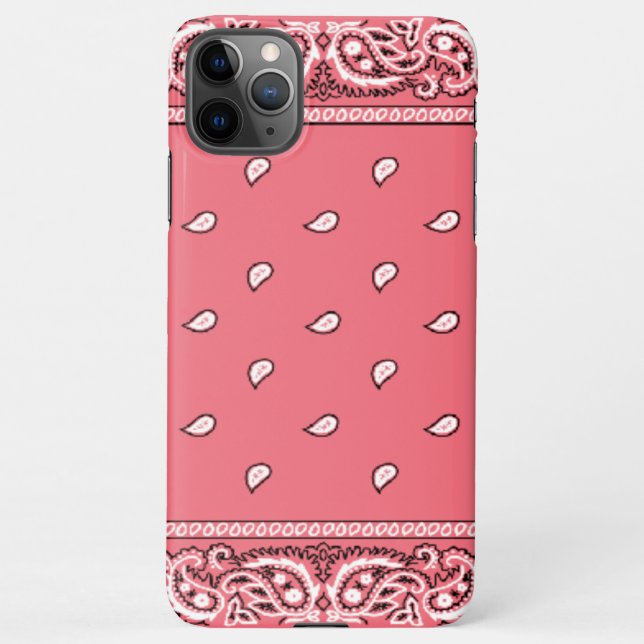 iPhone Bandanna Pink Phone Case (Back)