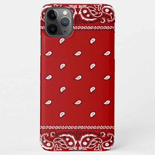 iPhone Bandanna Red Phone Case (Back)