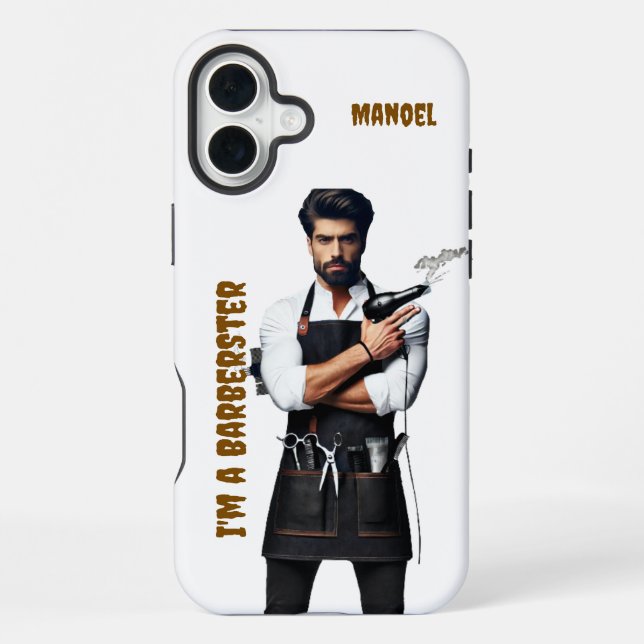 iPhone Case Barber theme (Back)