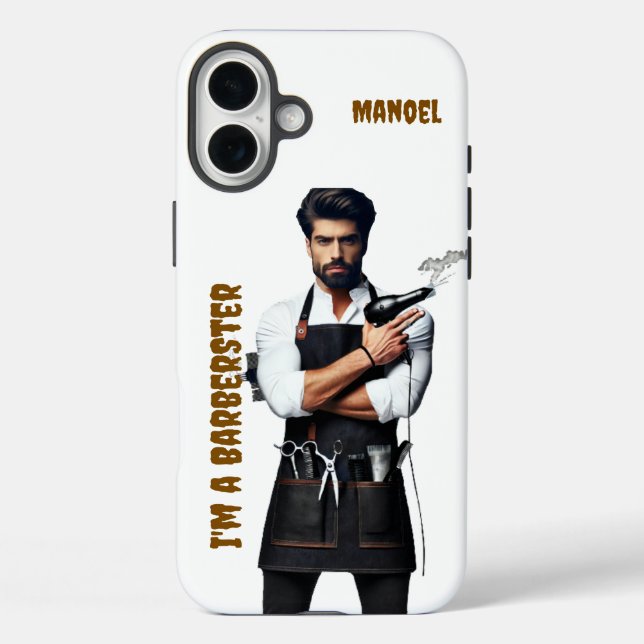 iPhone Case Barber theme (Back)