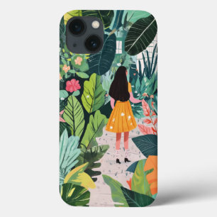 IPhone case, botanical design 13 Case
