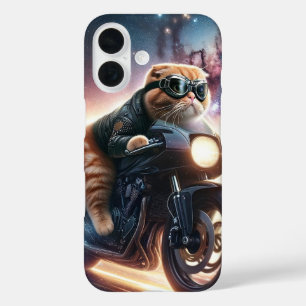 IPHONE CASE CAT ON MOTORCYCLE