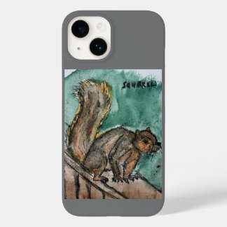 iPhone case featuring an image of a squirrel 
