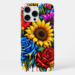 Iphone case has a floral print.