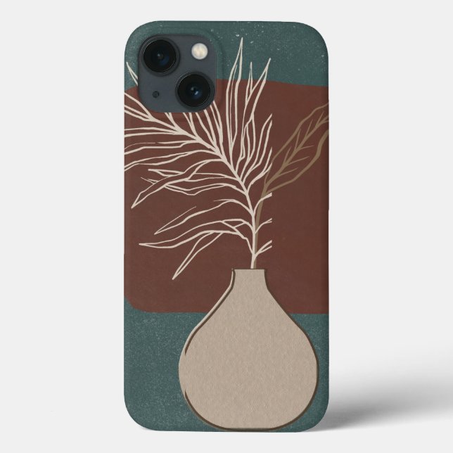 iPhone case in green and brown colours  (Back)