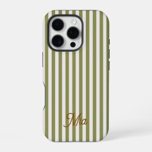 iPhone Case Personalised Striped Custom Name