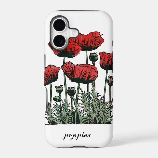 iPhone Case - Poppies (Back)