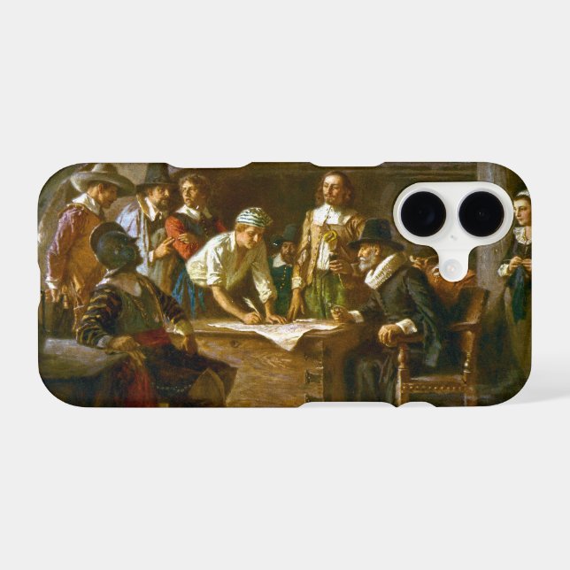 iPhone Case The Mayflower Compact 1620 JFerris (Back (Horizontal))